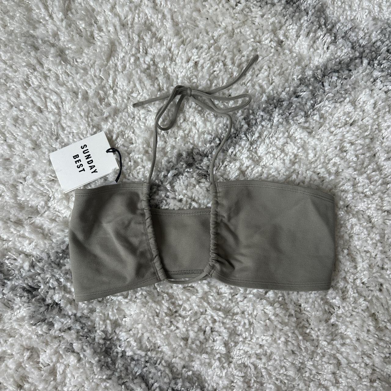 Aritzia Women's Green Croptop Depop