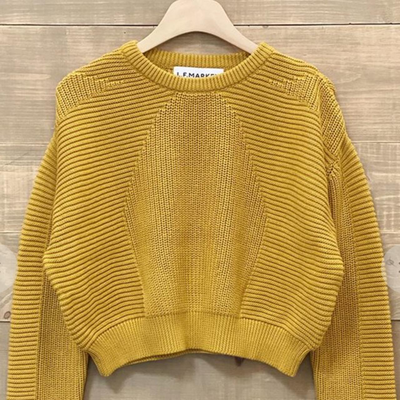 L.F Markey yellow sweater, 100% cotton - Depop