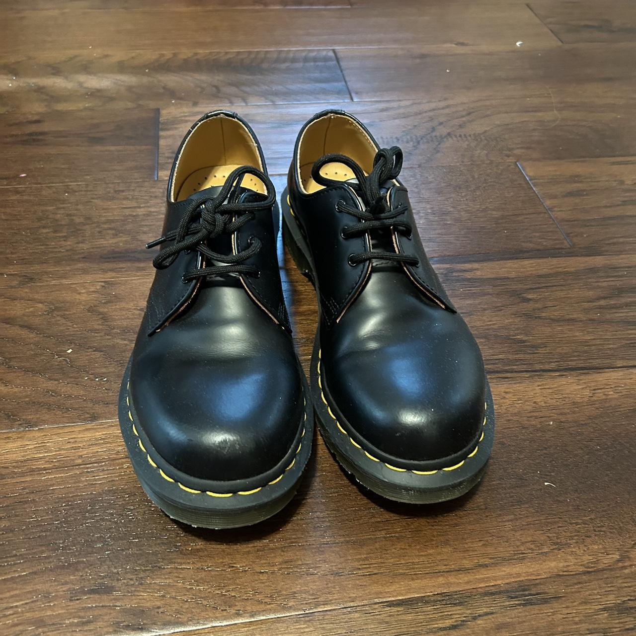 leather oxford doc martens women’s size 9 only worn... - Depop