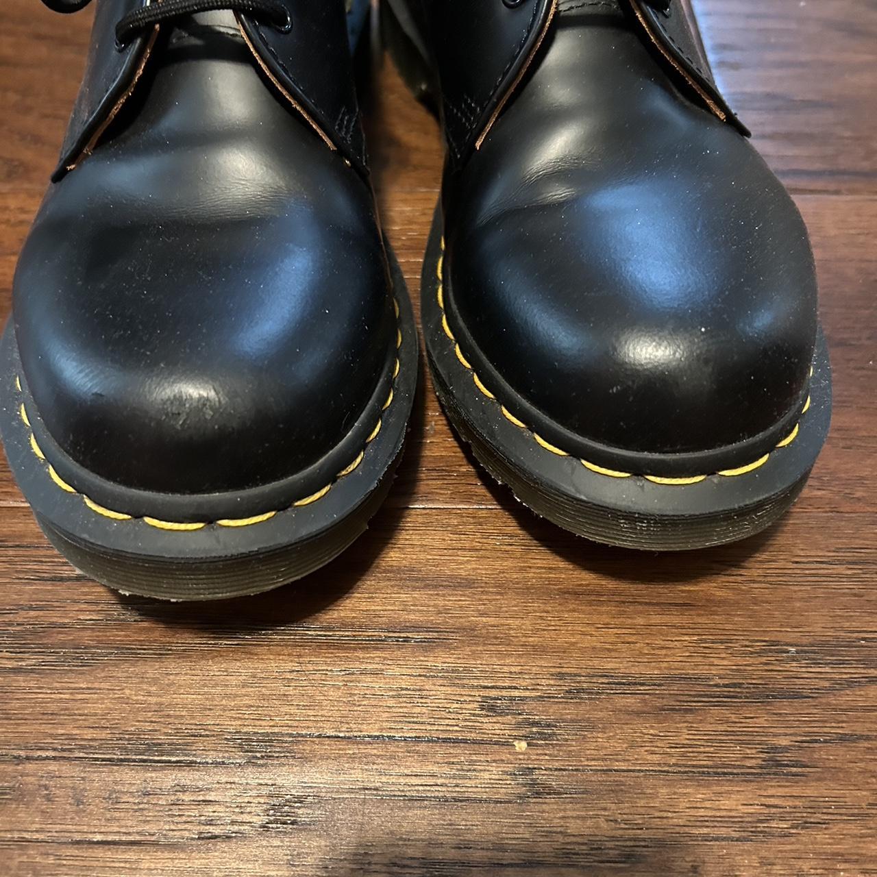 leather oxford doc martens women’s size 9 only worn... - Depop