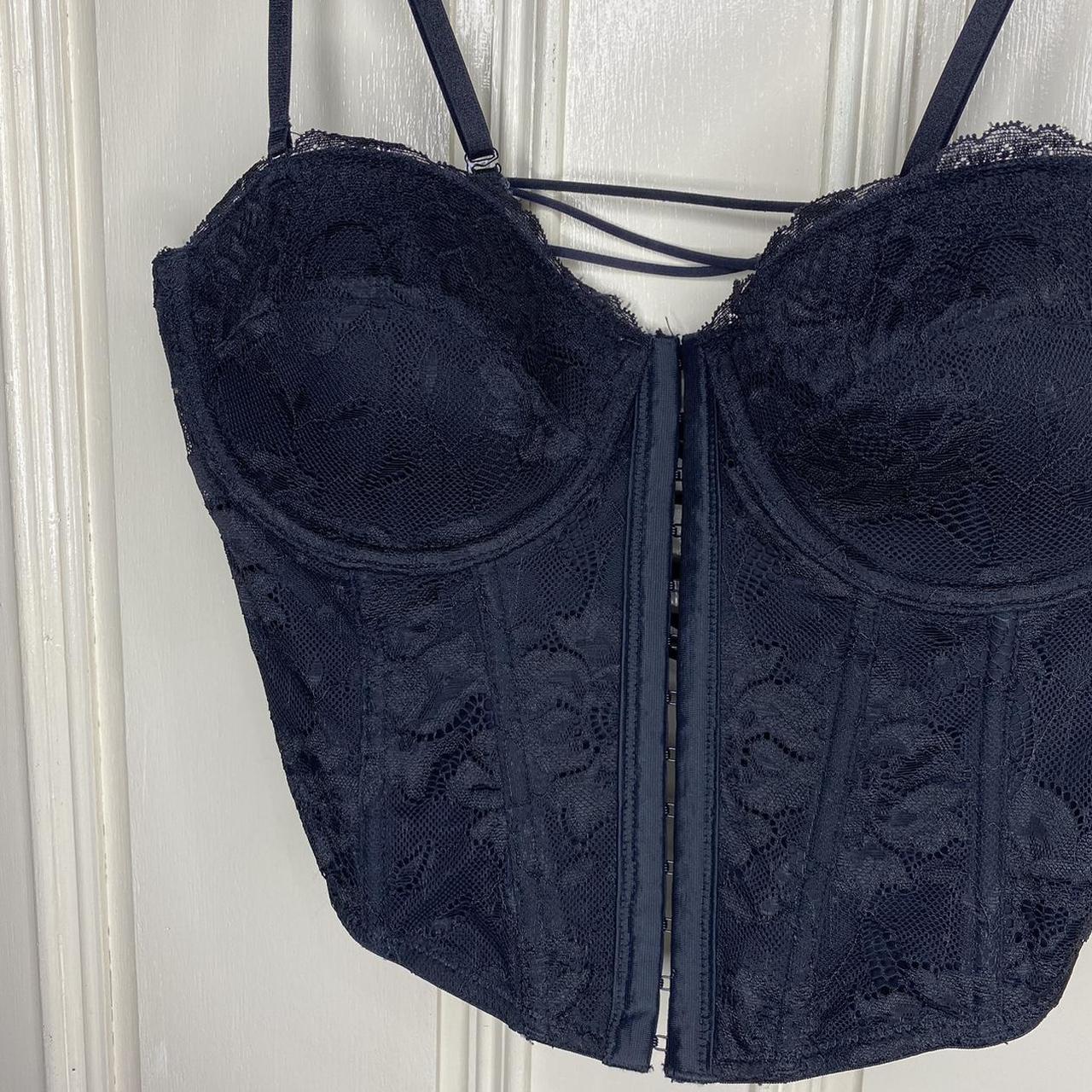 glassons black corset top lace detail size 12 🎀... - Depop