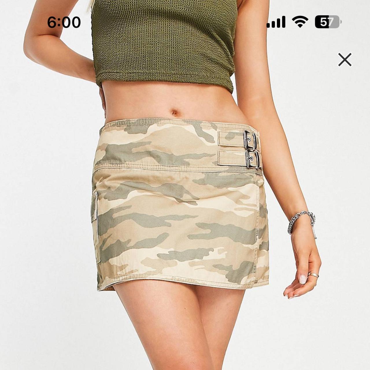 Asos camouflage skirt best sale