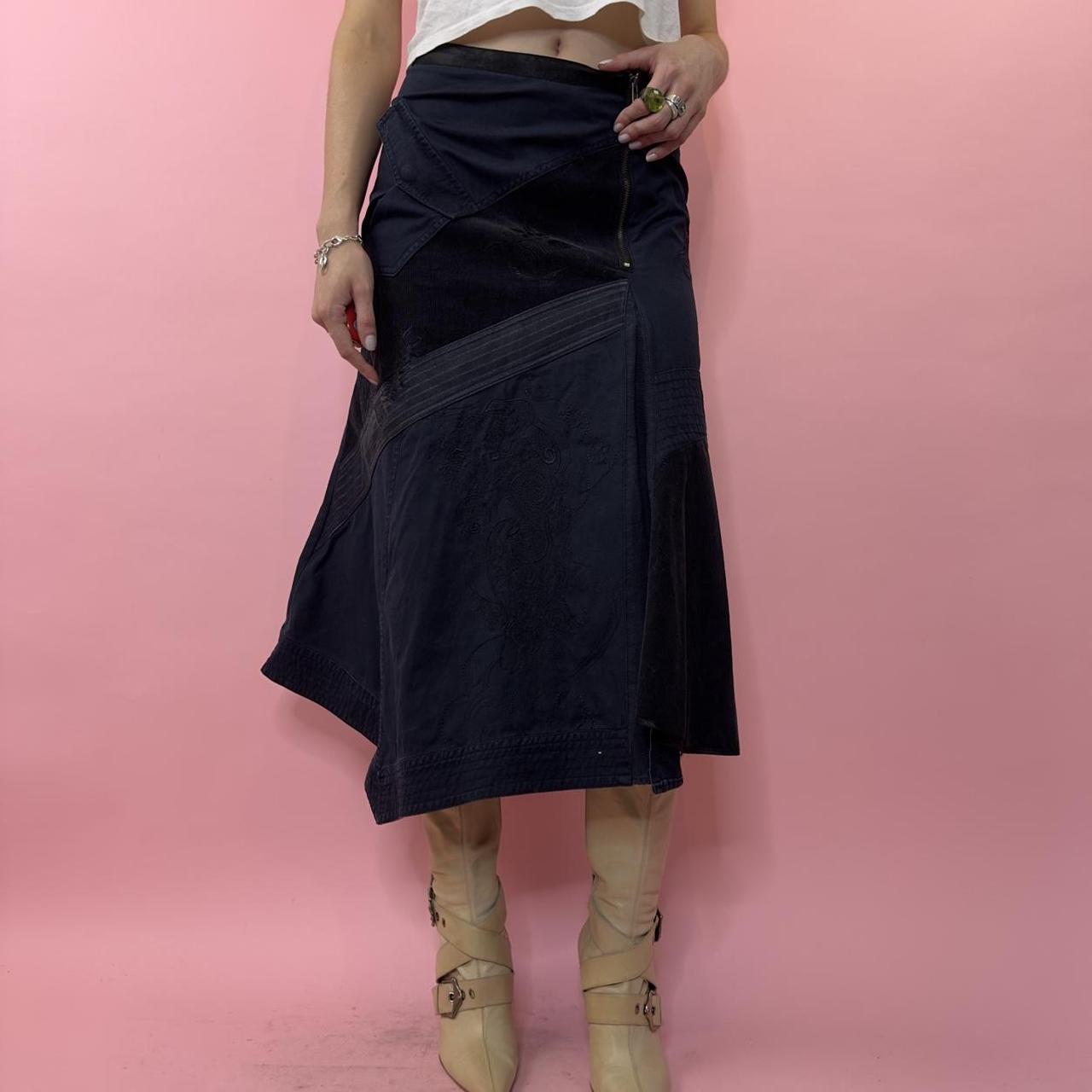 Patchwork Denim Denim Maxi Skirt River Island Guess PANELED MAXI