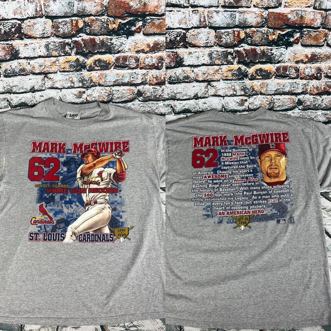 Vintage 1998 Mark Mcgwire Home Run Tour T-Shirt in - Depop