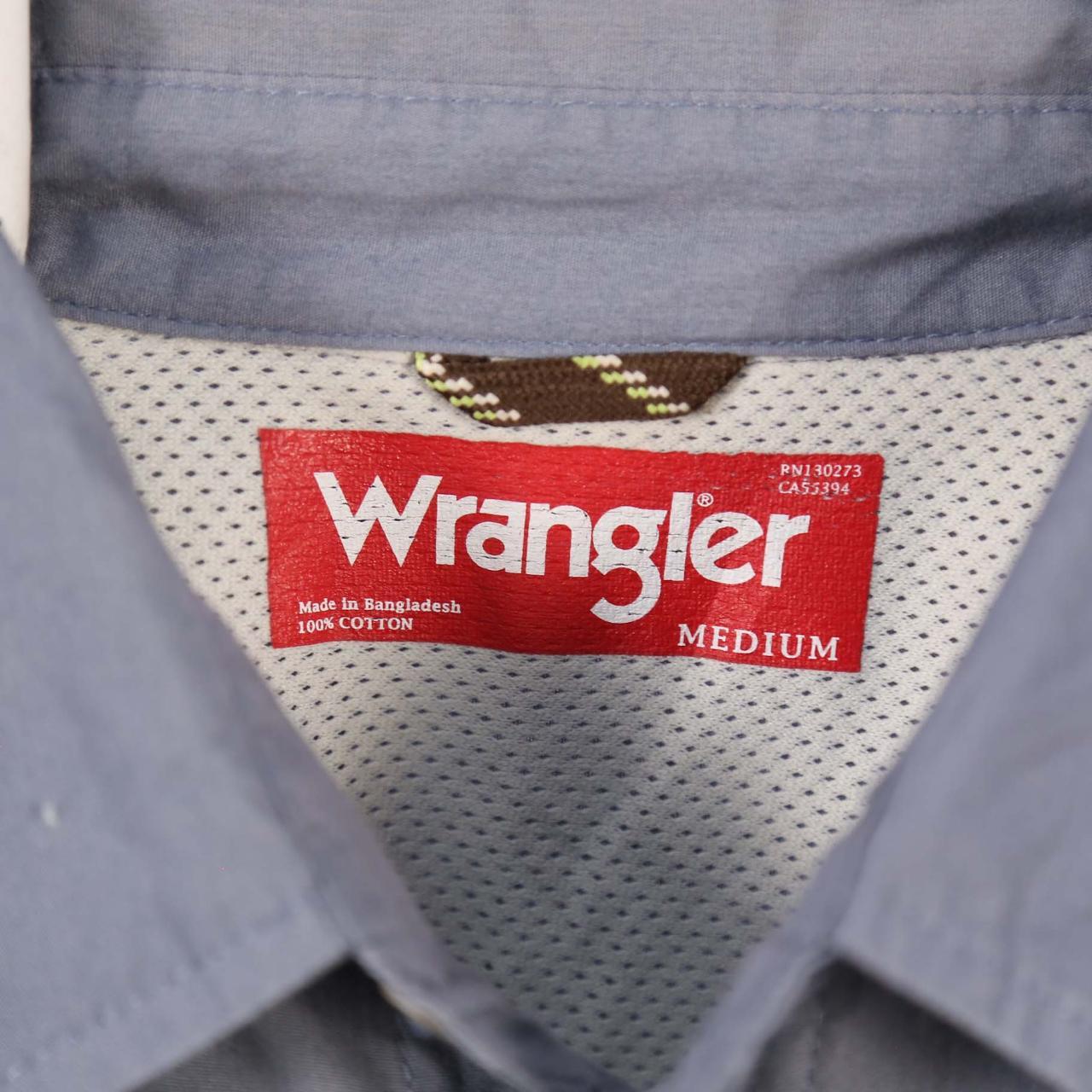 Vintage Wrangler Shirt Wrangler 90's Shirt Short... - Depop
