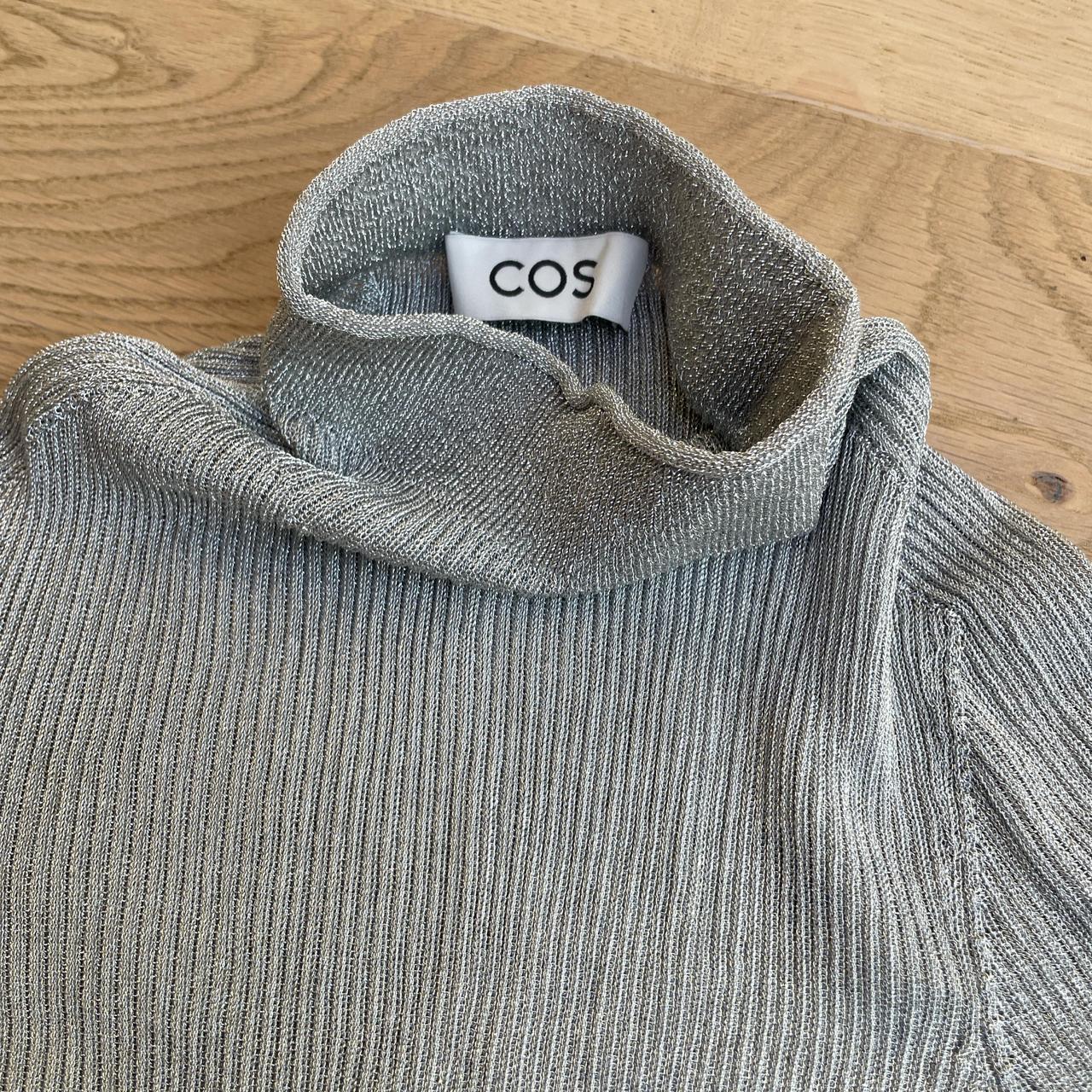 cos ニット ORGANIC COTTON DRAPED PANEL JUMPER カットアウトセーター｜COS