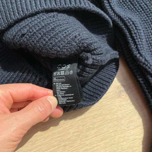 cos ニット ORGANIC COTTON DRAPED PANEL JUMPER カットアウトセーター｜COS