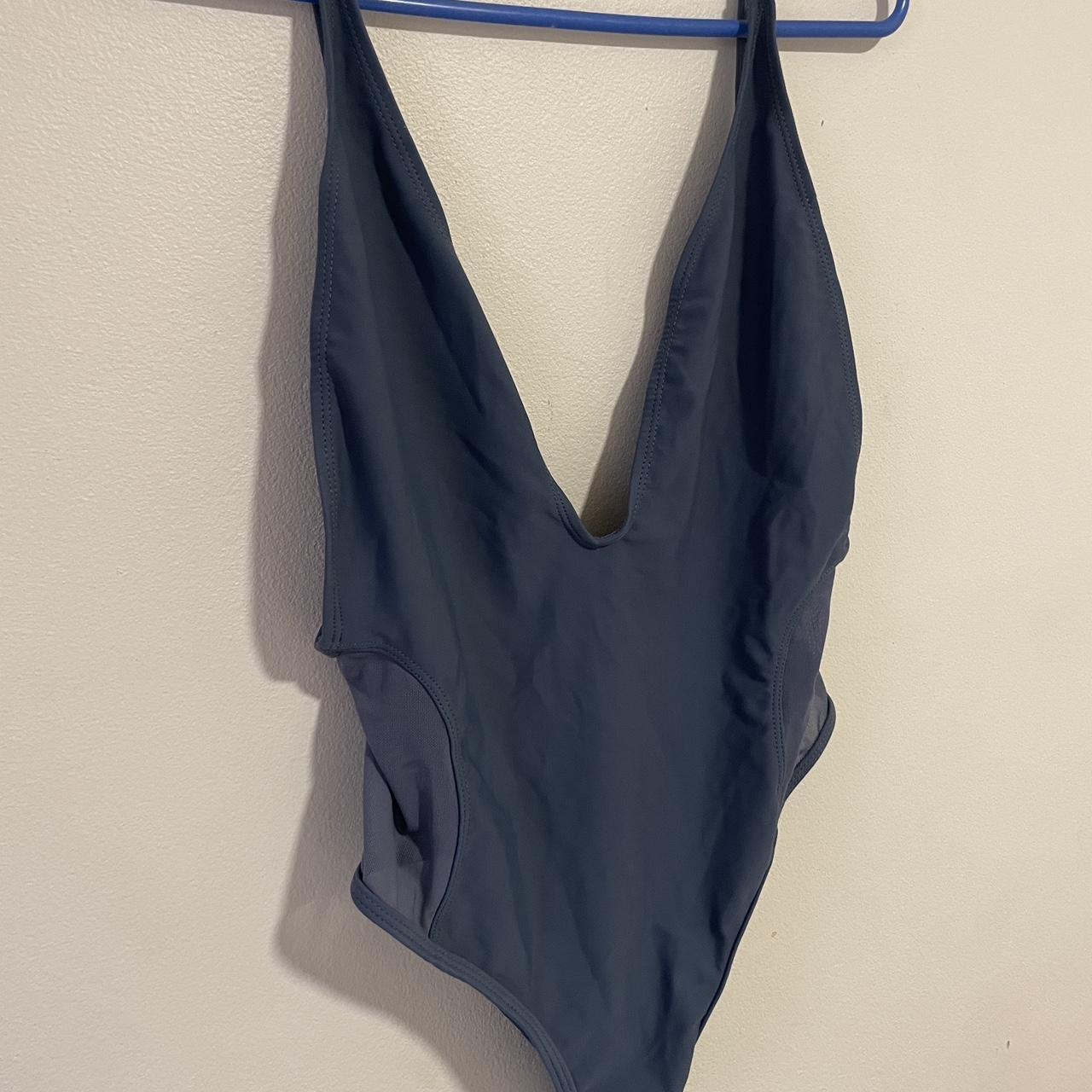 GLASSONS LOW FRONT LOW BACK ONE PIECE Steele Blue in... Depop