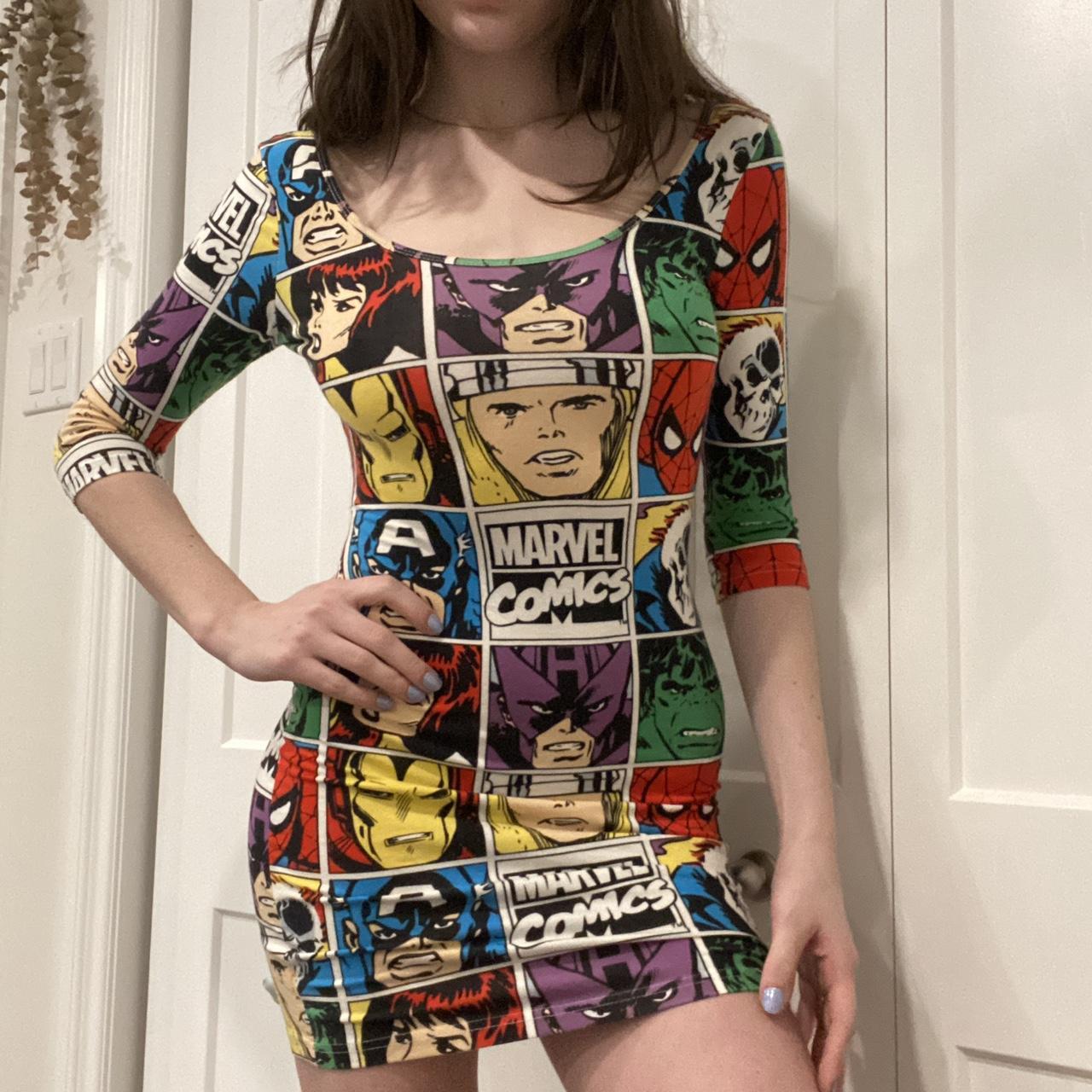 Marvel comic book dress hotsell