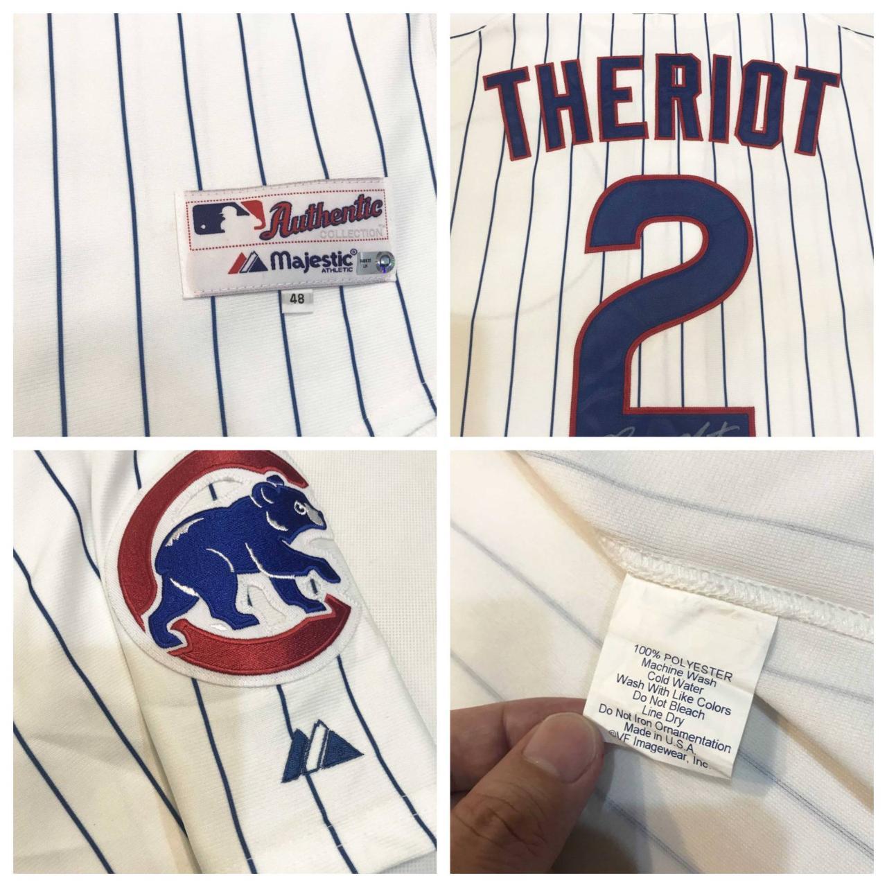CHICAGO CUBS RYAN THERIOT MAJESTIC AUTHENTIC MLB BASEBALL JERSEY