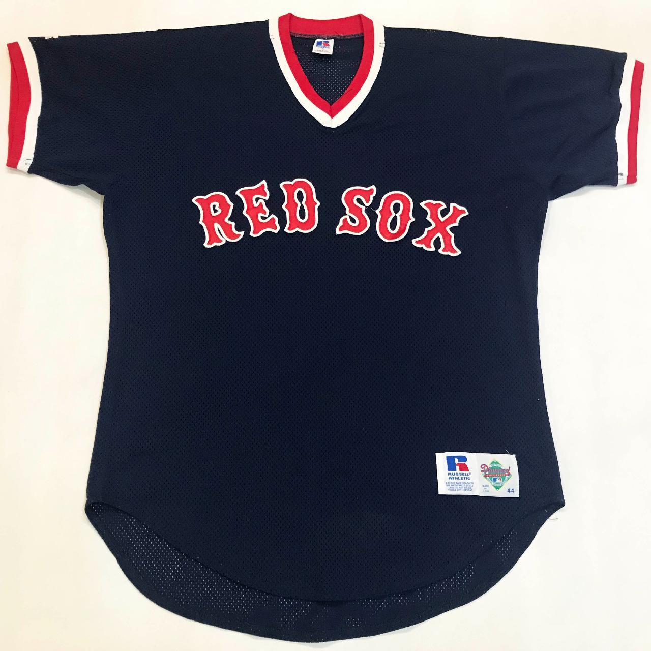 Boston Red Sox Baseball Jersey Size: XL Fit: Check - Depop