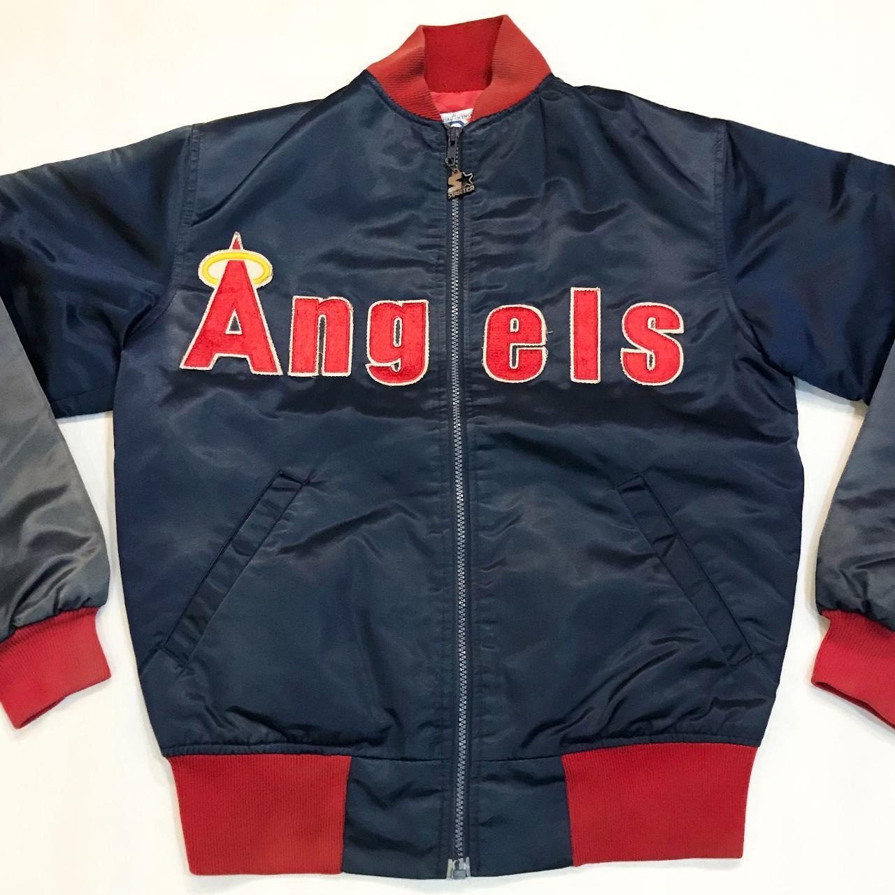 Vintage Starter MLB California Angels Full Zip - Depop