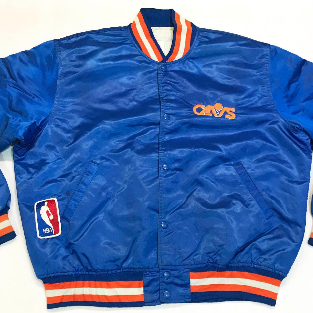 90's Cleveland Cavaliers Starter Satin NBA Bomber Jacket Size