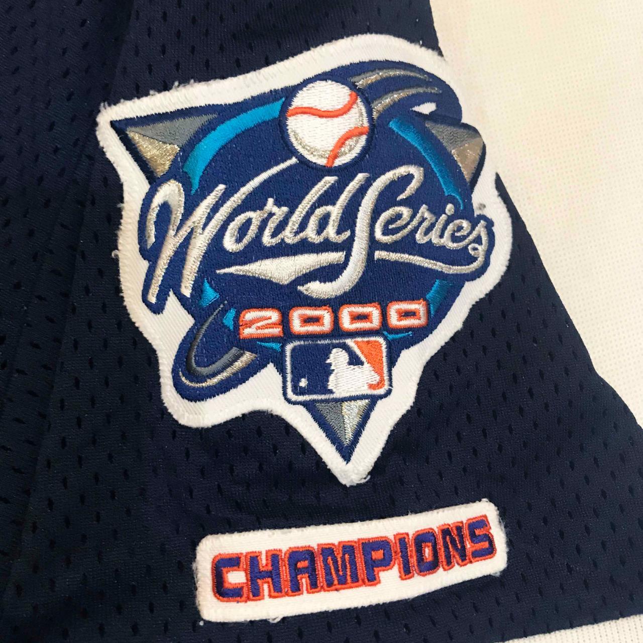 New York Yankees 2000 World Series Championship Jersey Navy Vintage  Majestic MLB