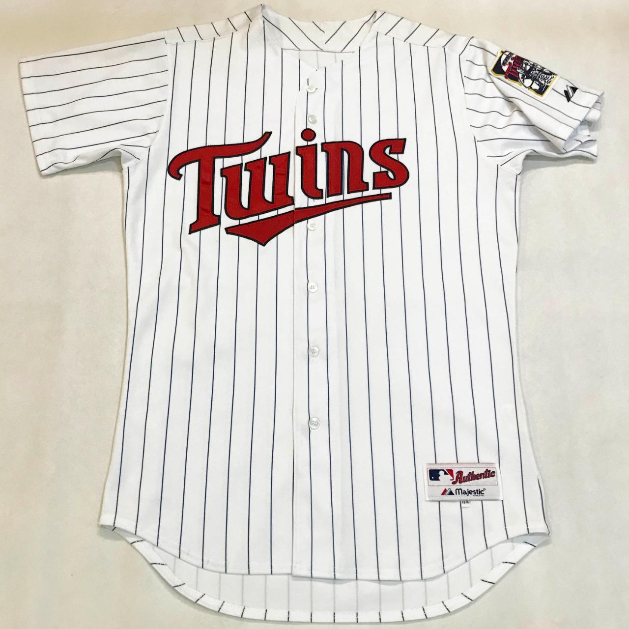 Minnesota twins pinstripe jersey Size: 49 (L/XL) - Depop