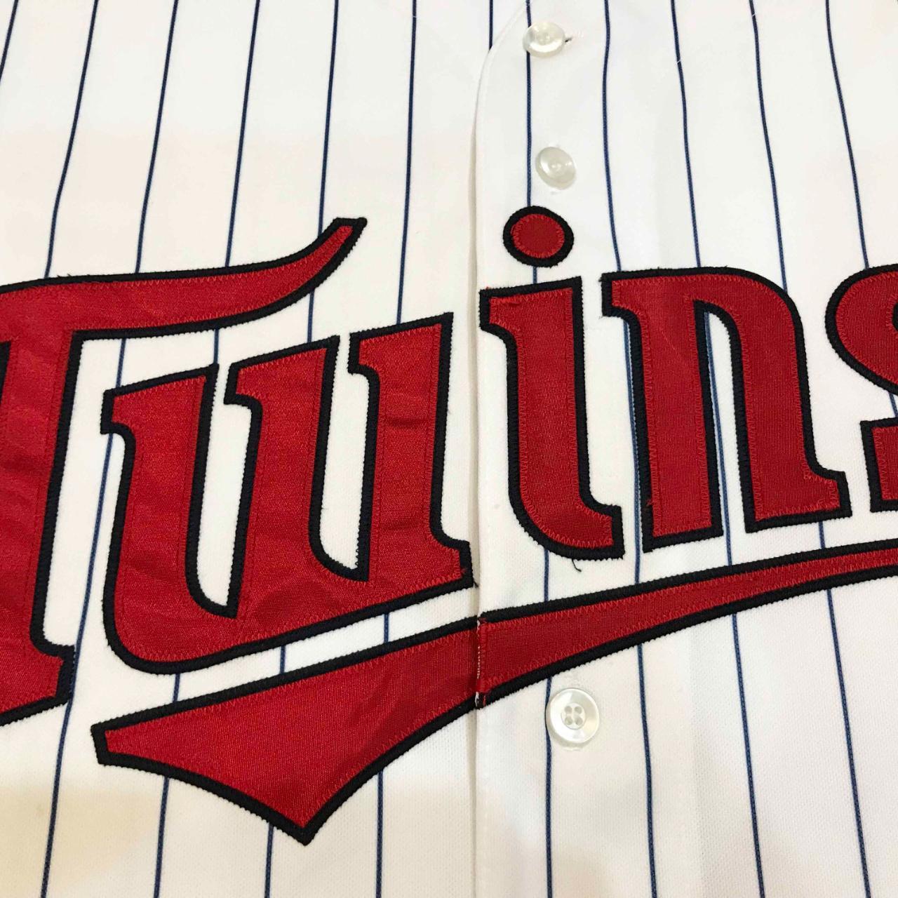 Minnesota twins pinstripe jersey Size: 49 (L/XL) - Depop