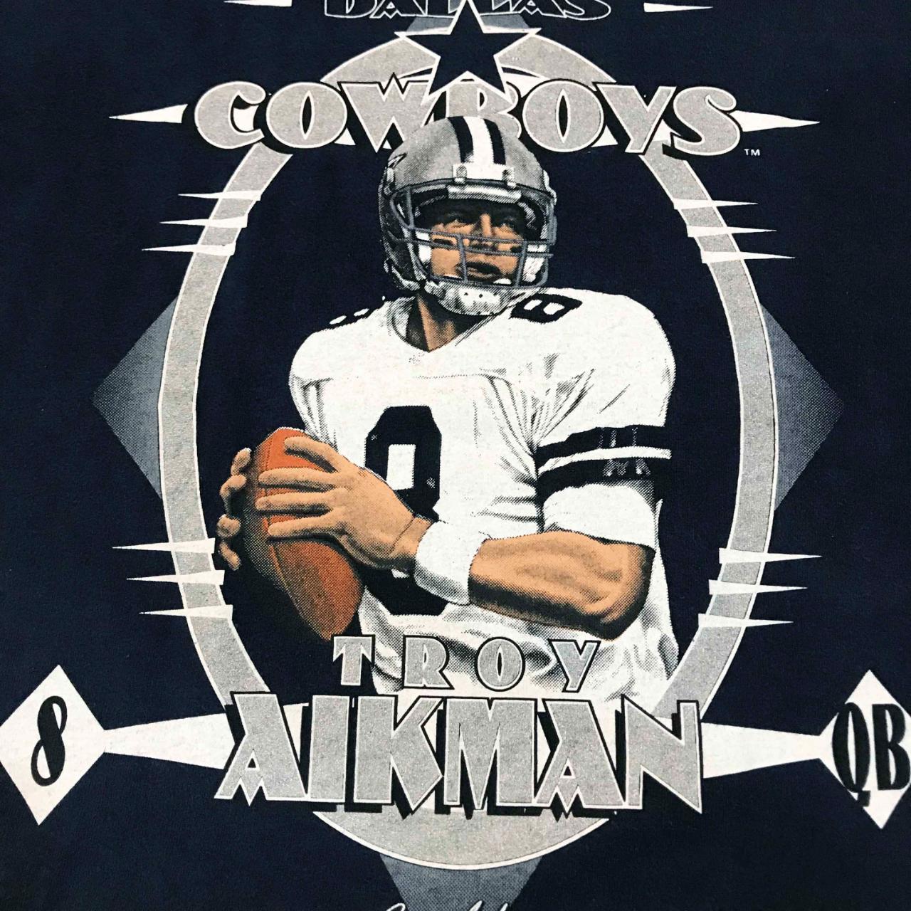 TROY AIKMAN DALLAS COWBOYS NFL FOOTBALL MEN JERSEY STYLE T-SHIRT