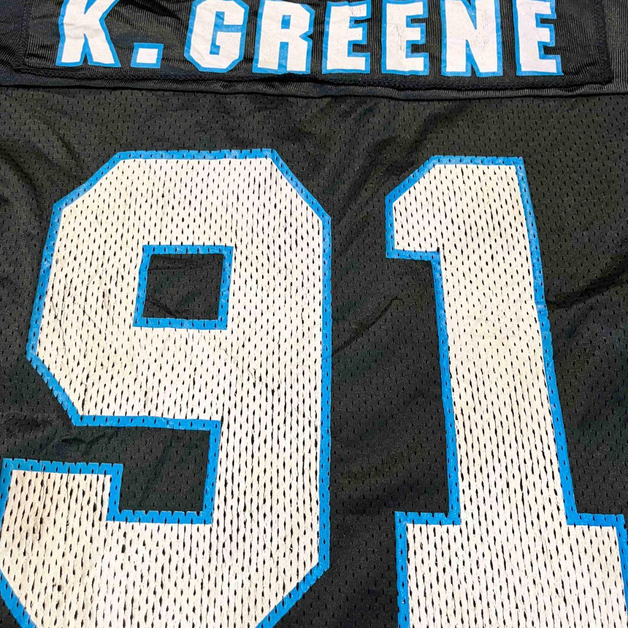 Vintage Wilson NFL Carolina Panthers K.GREENE #91 - Depop