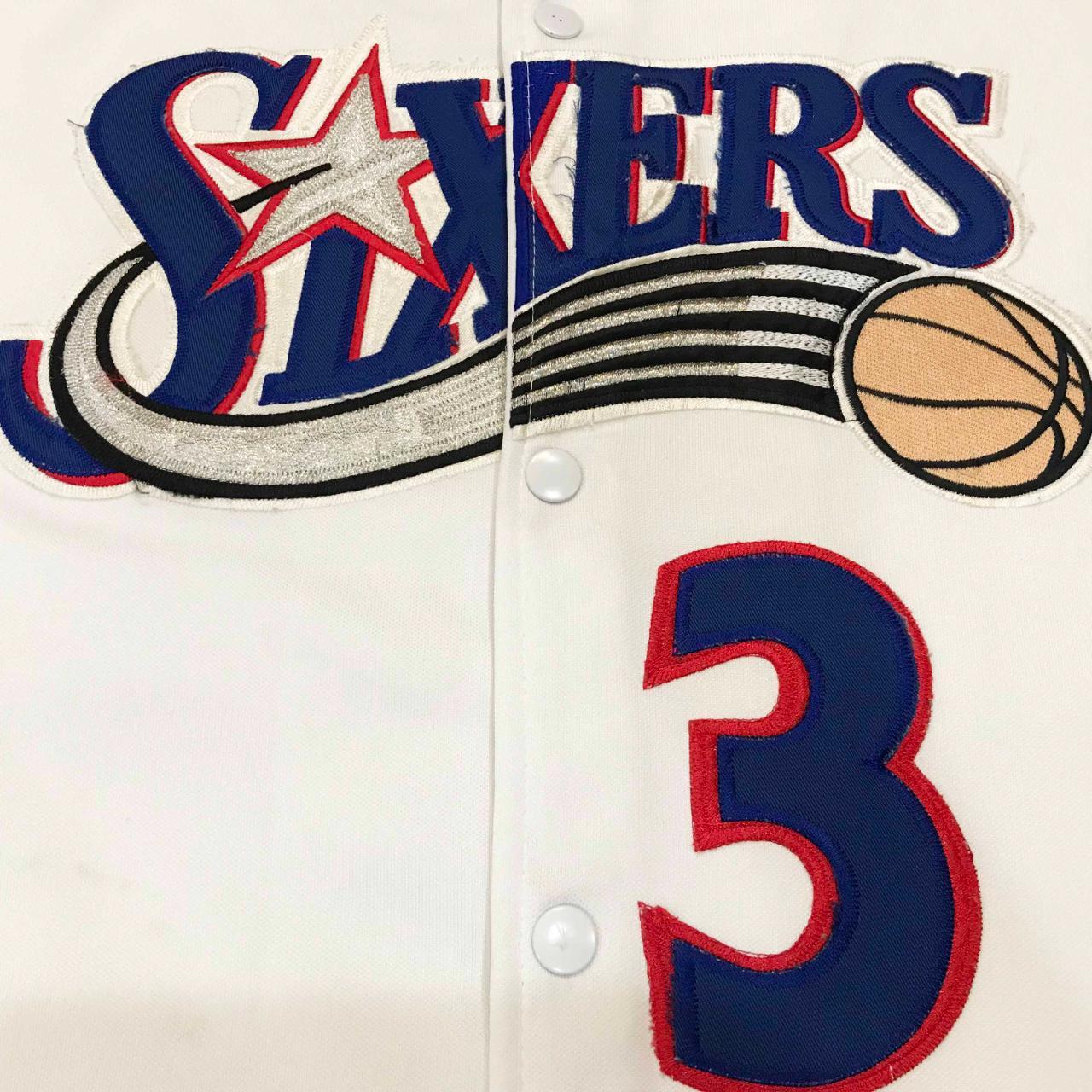 MEN'S VTG MAJESTIC NBA PHILADELPHIA 76ERS BASKETBALL - Depop