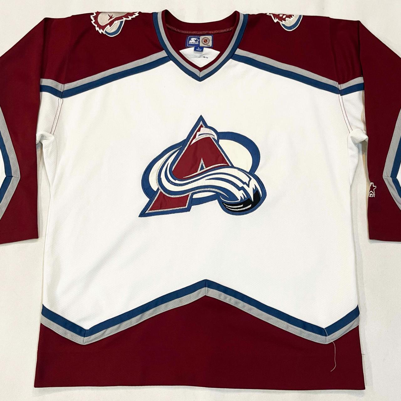 Vintage Starter NHL Colorado Avalanche Hockey Jersey Size. XL 