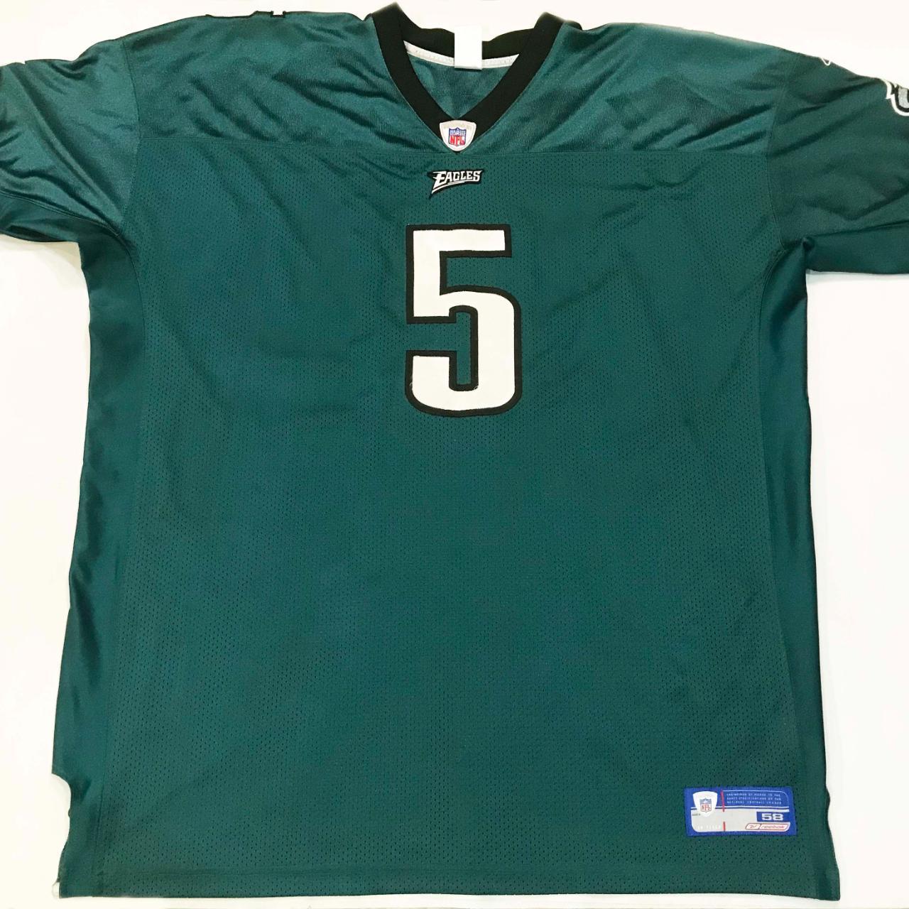 Philadelphia Eagles Jersey McNabb 5 Reebok Green Shirt Size XL NFL Football