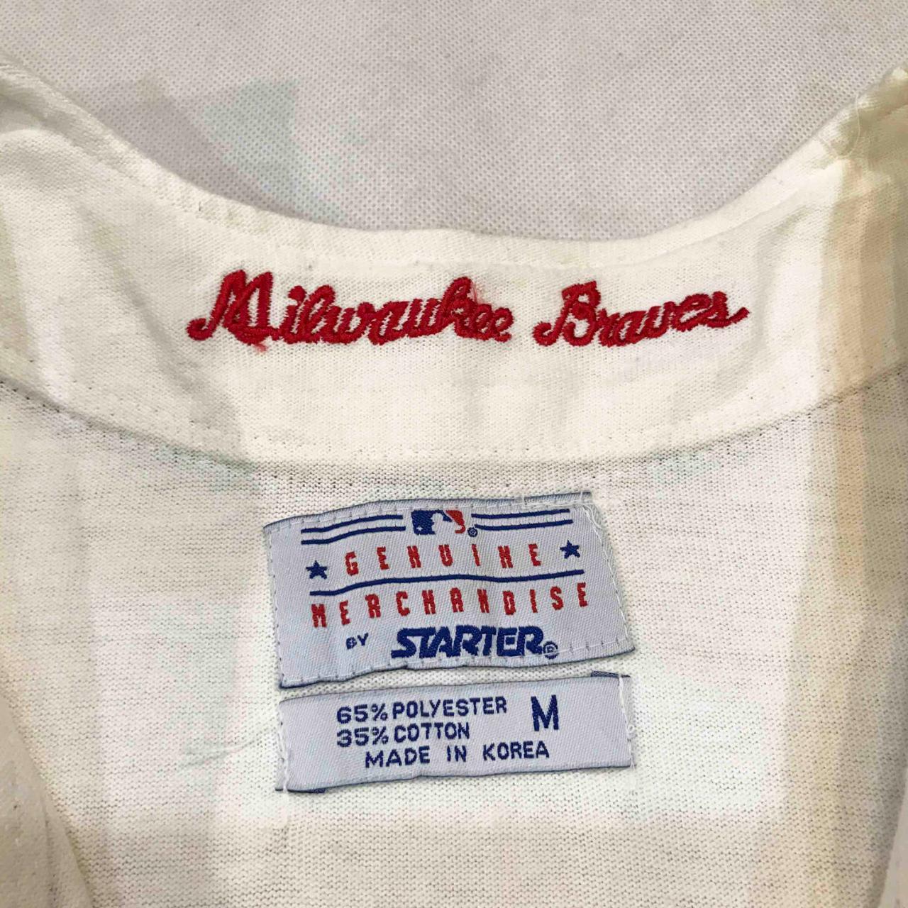 Vintage Starter Atlanta Braves jersey. a few minor - Depop
