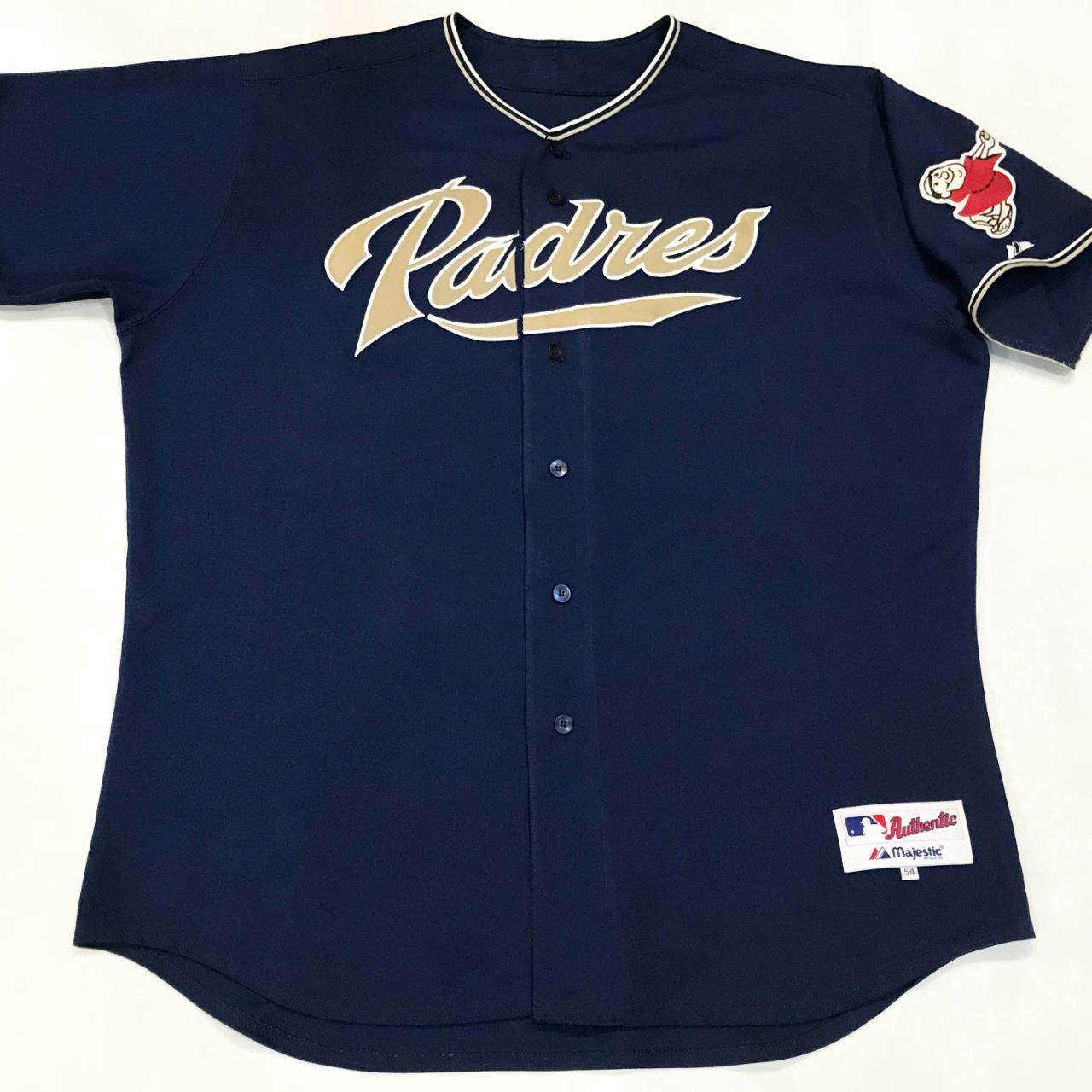 MAJESTIC Men's Majestic Navy/White San Diego Padres Authentic