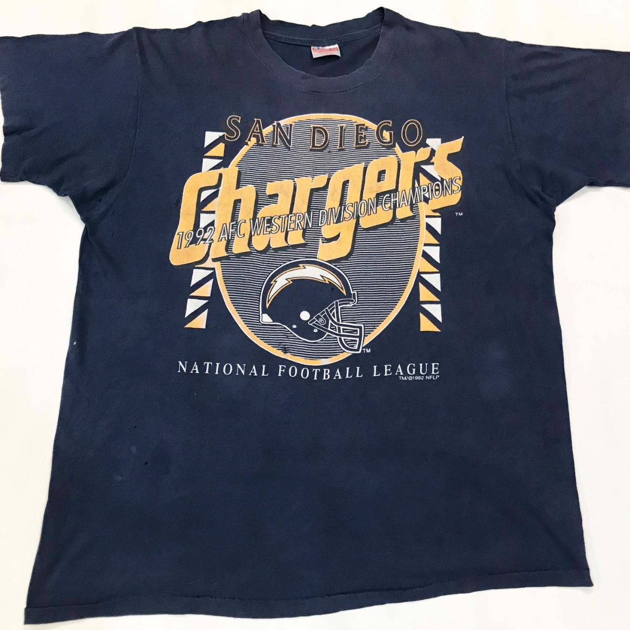 Vintage 1992 San Diego Chargers West Division Champs T-Shirt