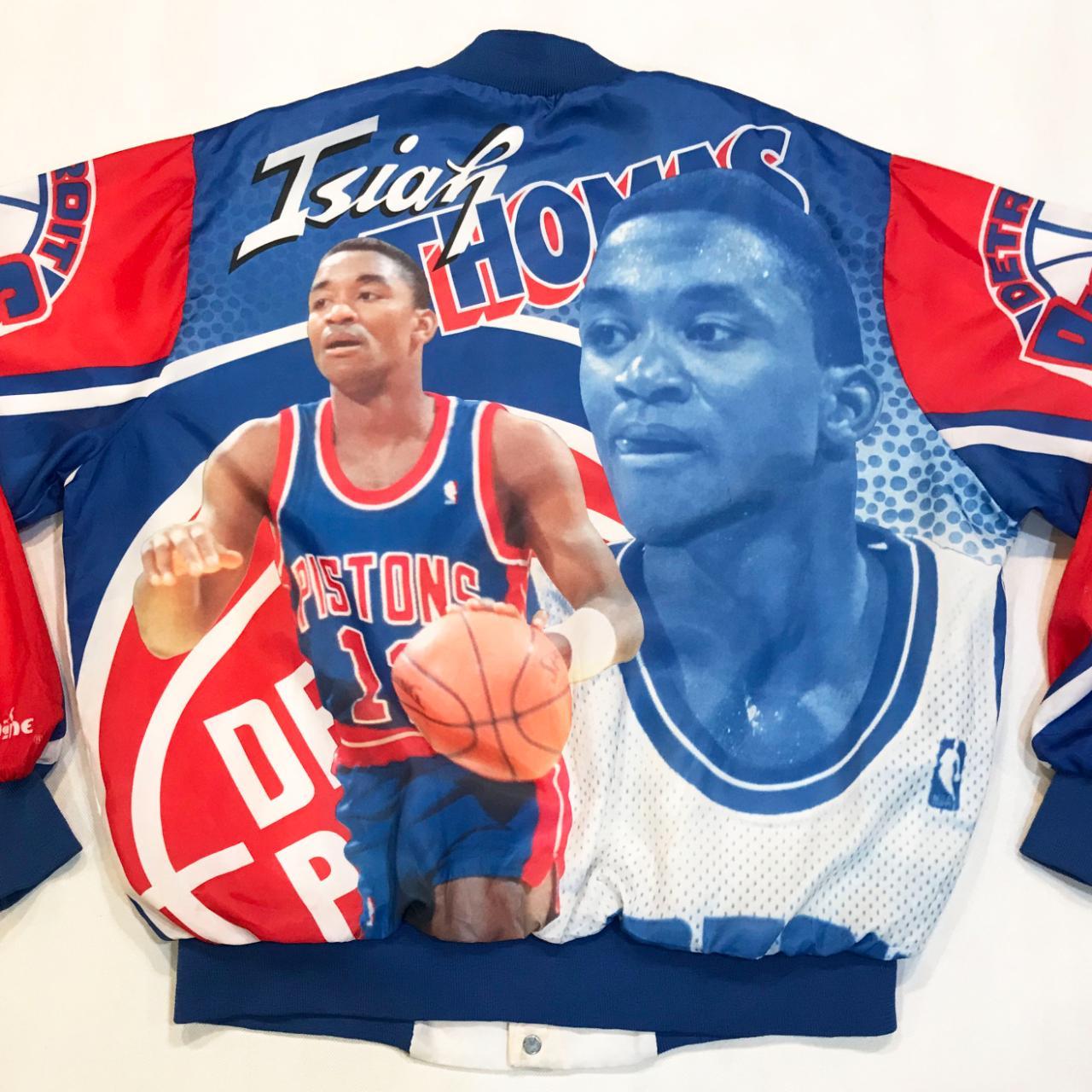 DETROIT PISTONS スタジャン Chalk Line Vintage Detroit Piston Starter Jacket Dennis Rodman