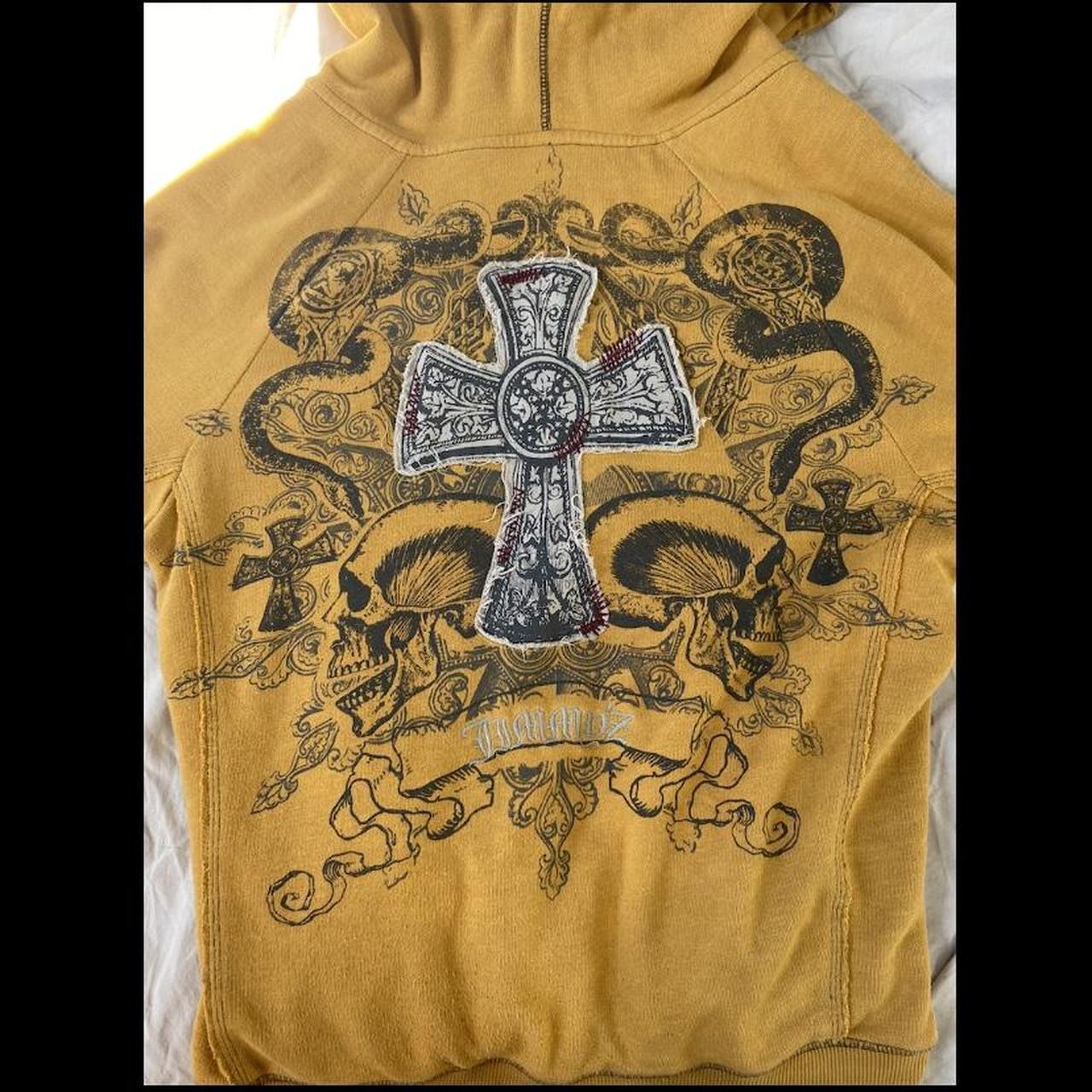 YELLOW Y2K SKATER HOODIE THIS HOODIE IS SO COOL OT | Depop
