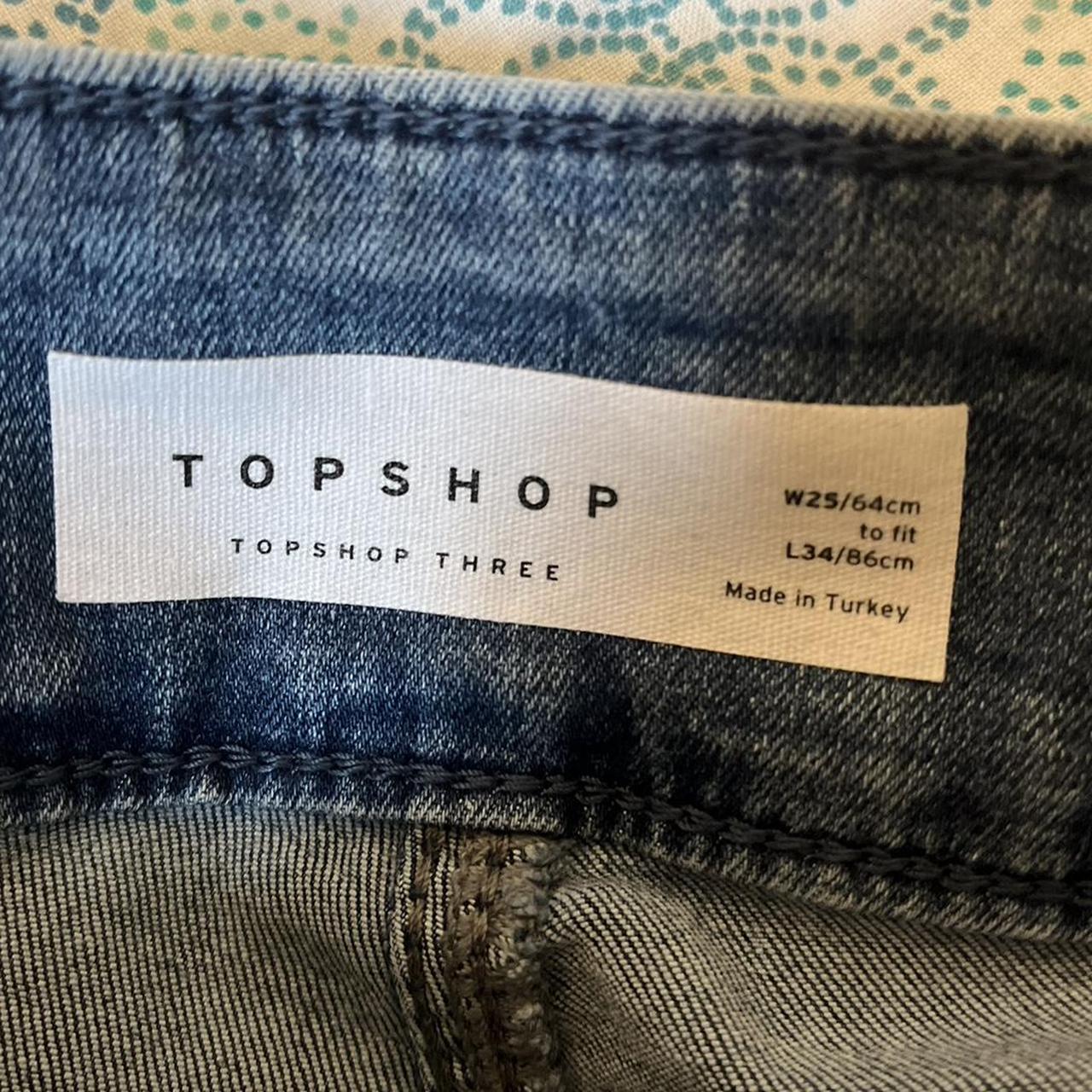 topshop jeans, would probably fit 4-8 depending on fit - Depop