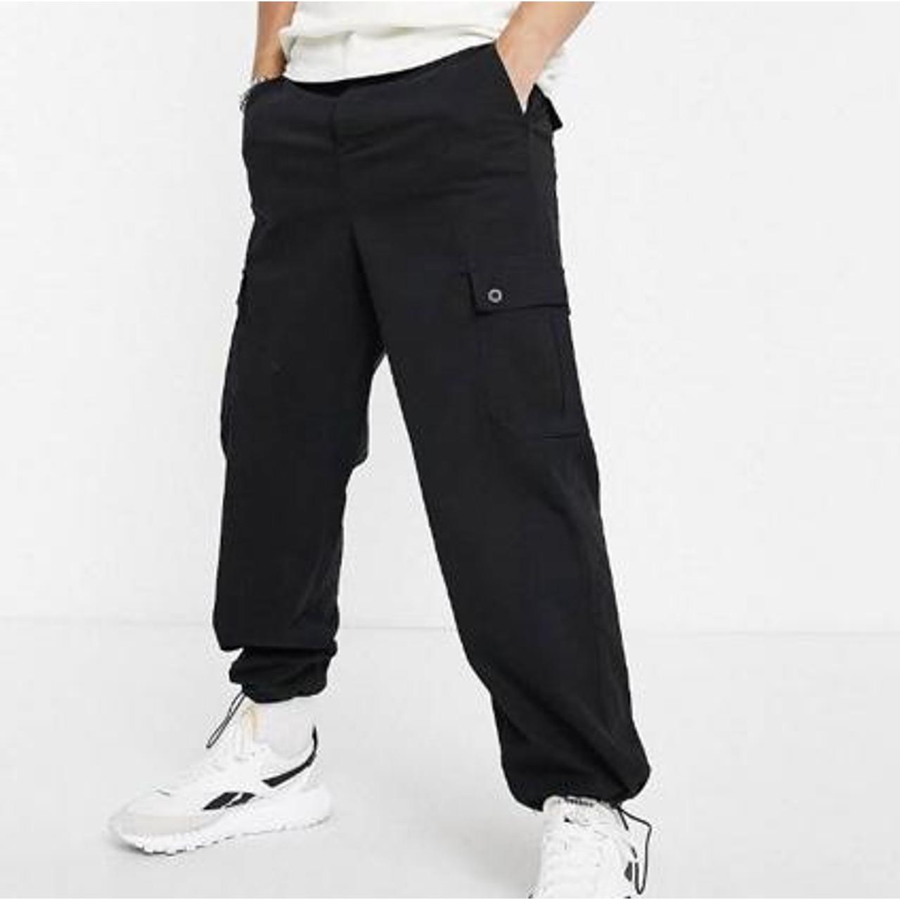 ASOS Black Cargo Trousers Perfect Condition Only... Depop