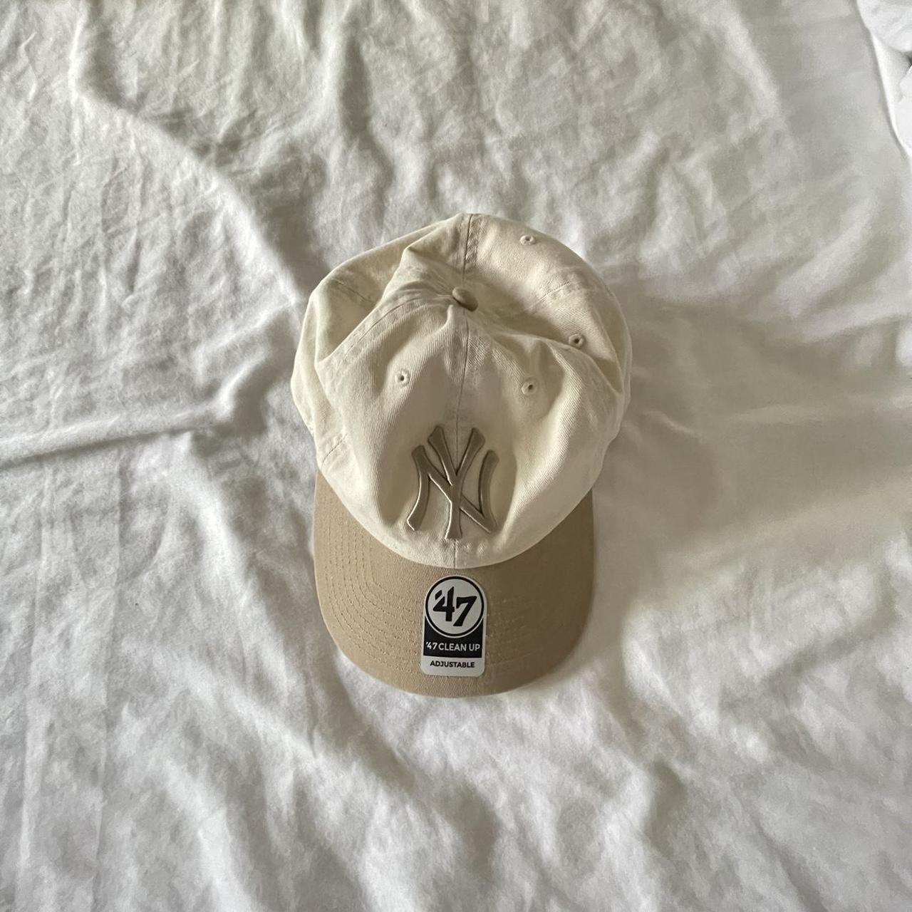 Cream/tan 47 Yankees Dad hat / baseball cap. Bought... Depop