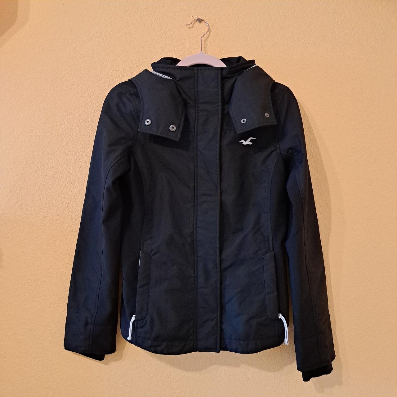 Hollister black windbreaker jacket. Mesh lining