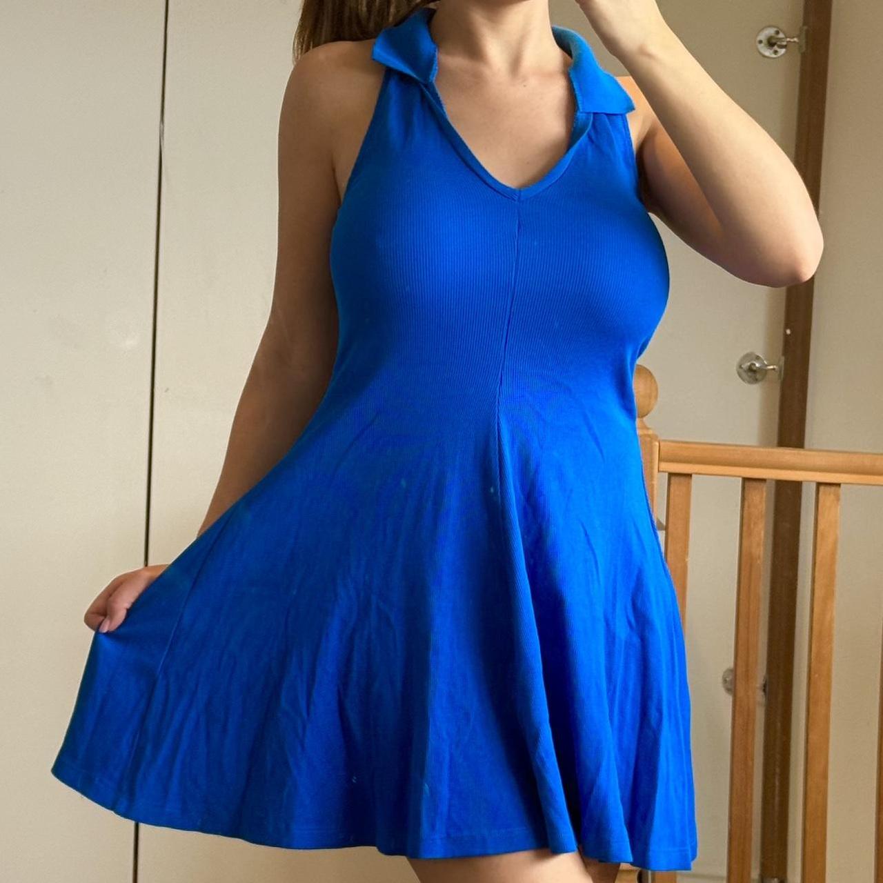 Zara royal blue skater tennis dress Size... Depop