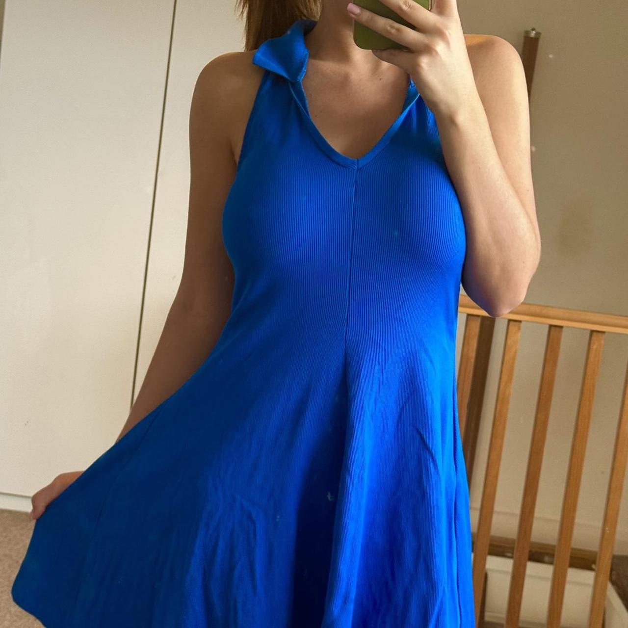Zara royal blue skater tennis dress Size... Depop
