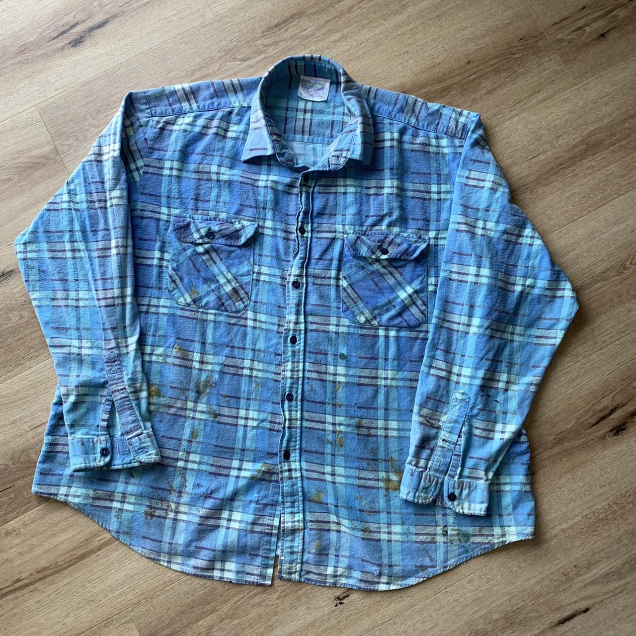 Vintage 90s Flannel Shirt Authentic Aussie Worn In... - Depop