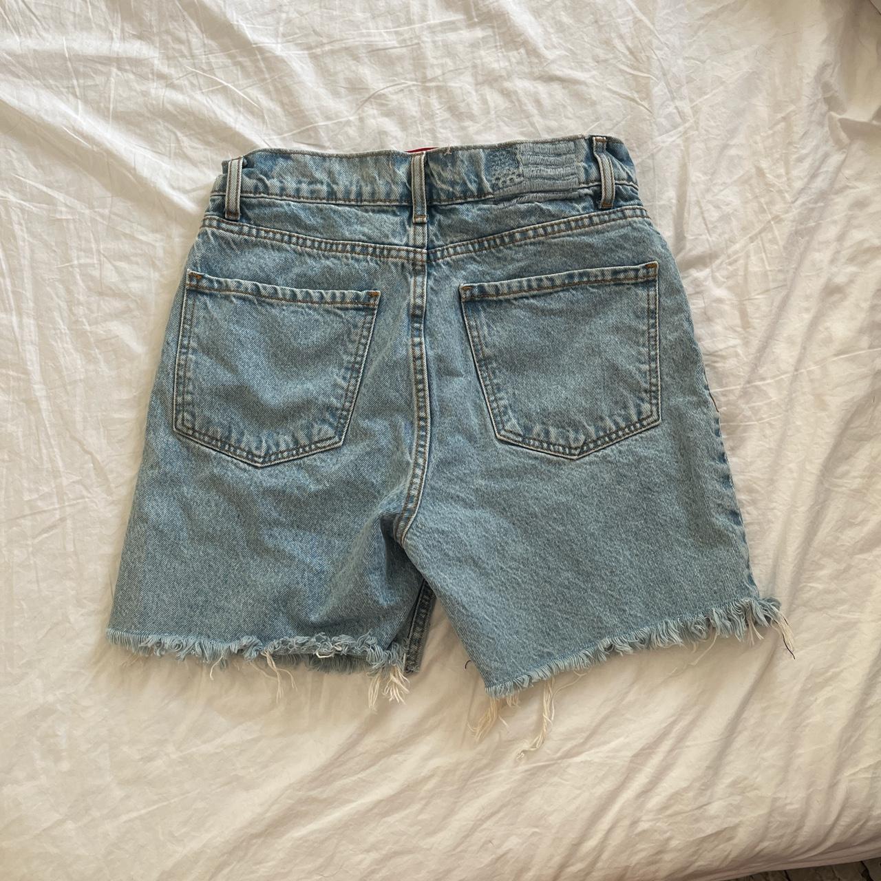 Revice denim jean shorts! Hidden buttons instead of... - Depop