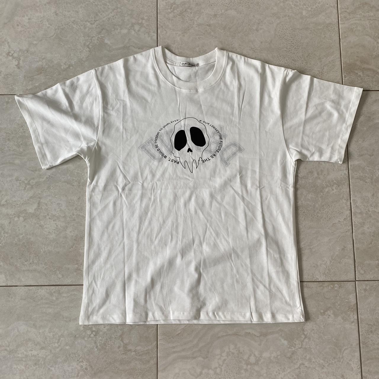 Our Legacy Men's White and Black T-shirt