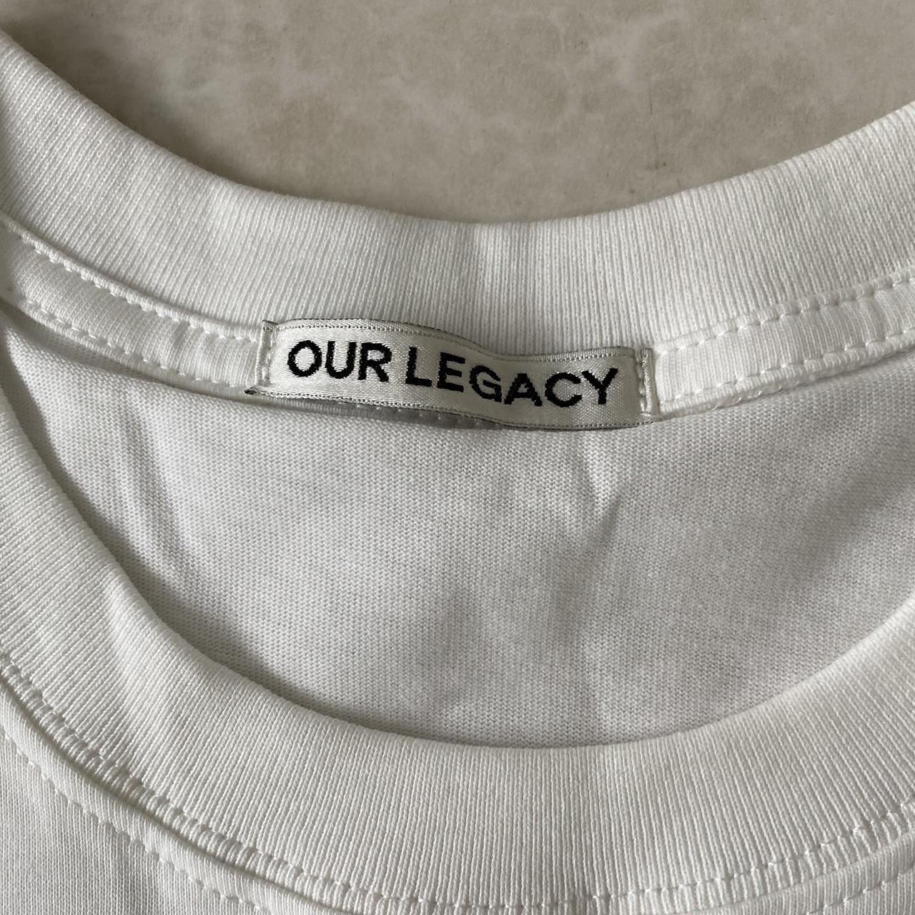 Our Legacy Men's White and Black T-shirt (3)