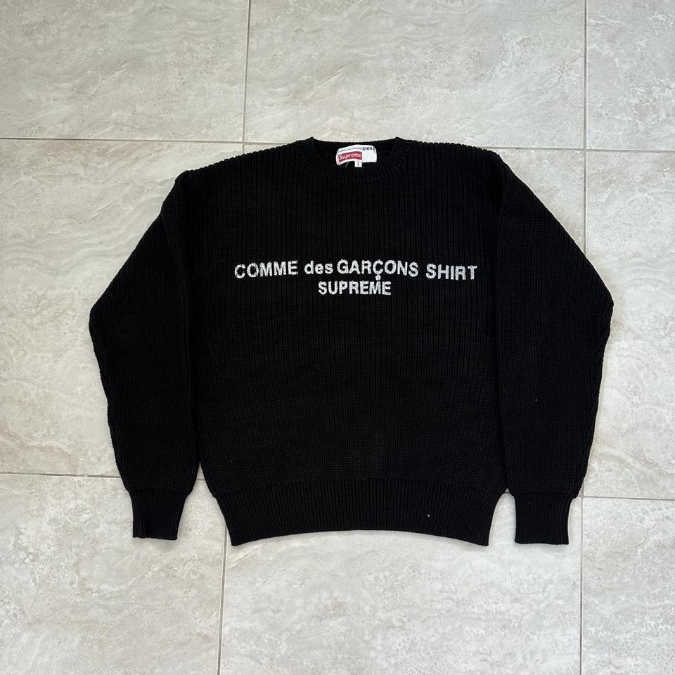 COMME des GARCONS SHIRT X Supreme Sweater Size... - Depop