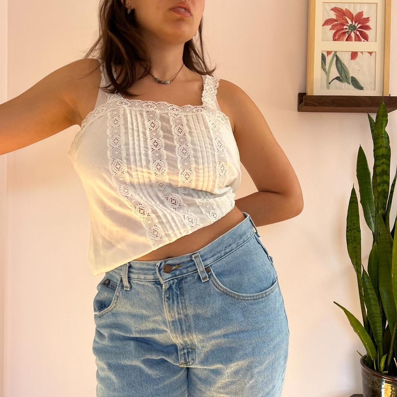 JCPenney Women's White Vest Depop