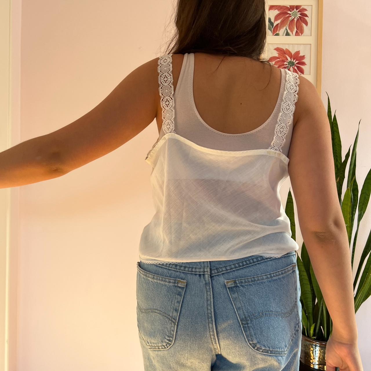 JCPenney Women's White Vest Depop