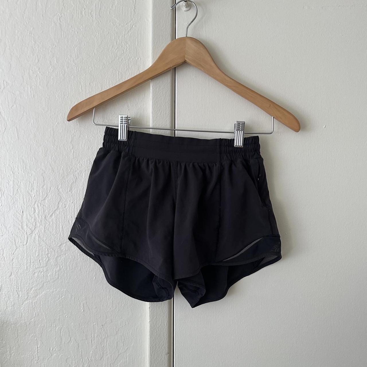 Black Lululemon Shorts Size 2, 4 inch inseam - Depop