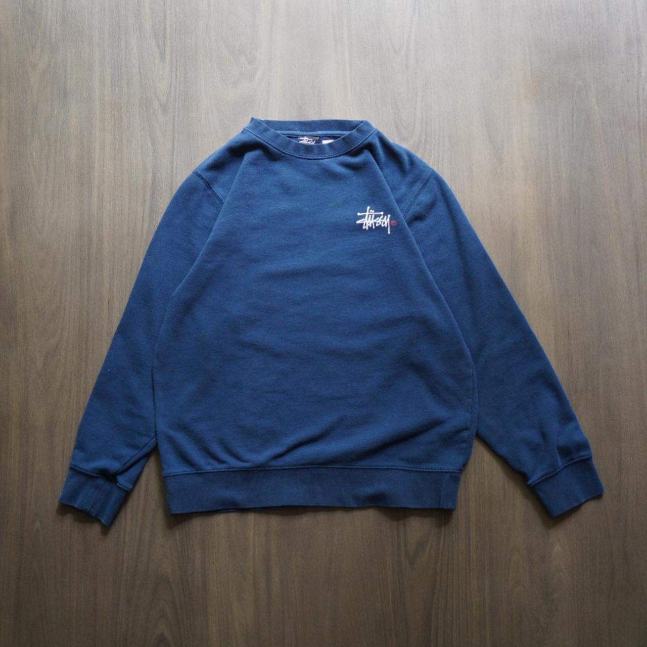 Navy Stussy Crewneck Very nice clean and basic... - Depop