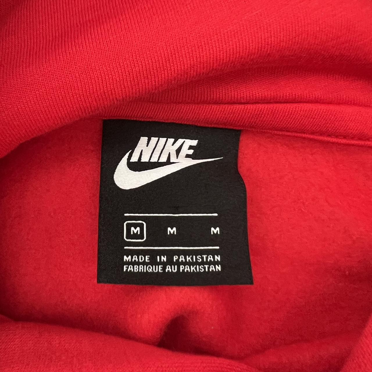 vintage graphic nike hoodie | red size: m bnwt!! in... - Depop