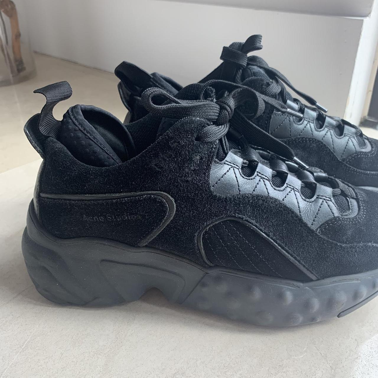 Acne Sneakers Black Suede -size... Depop