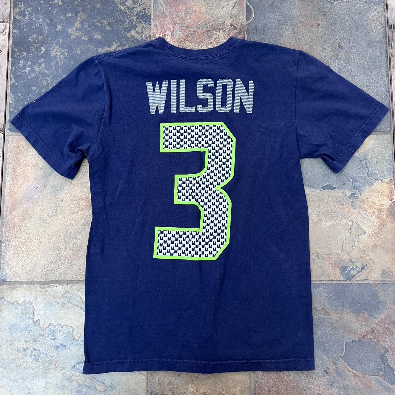 Nike Dri Fit Men's Seattle Seahawks Russell Wilson 3 Navy Short