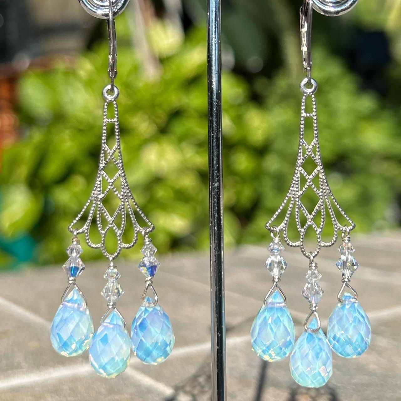 Sterling silver sale chandelier earrings