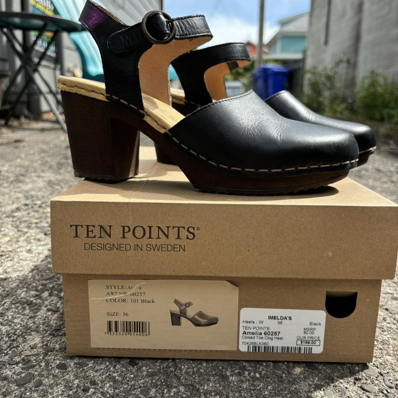 Ten Points Clogs with ankle strap Designed in. Depop